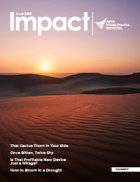 Impact Magazine cover showing a desert image