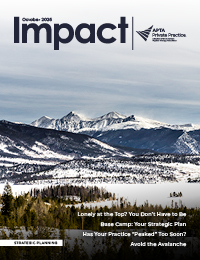 Impact October cover showing snow-covered mountains