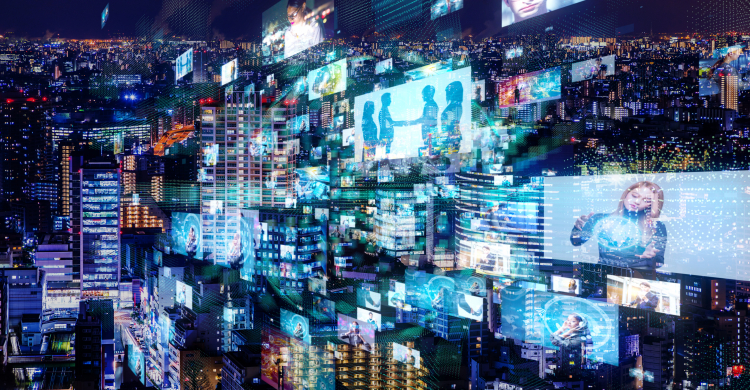 A busy, crowded, loud city scene